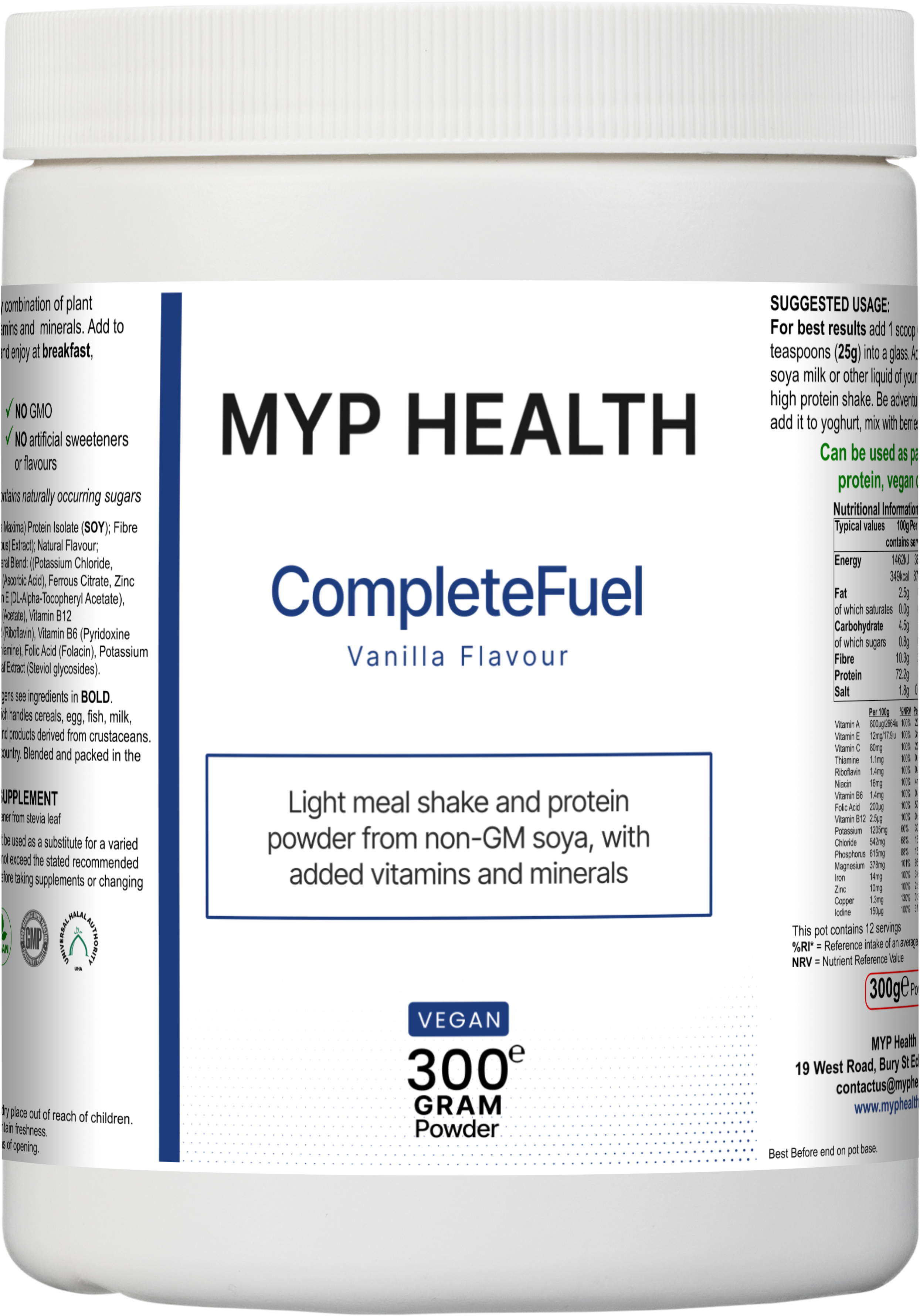 MYP Health CompleteFuel Vanilla