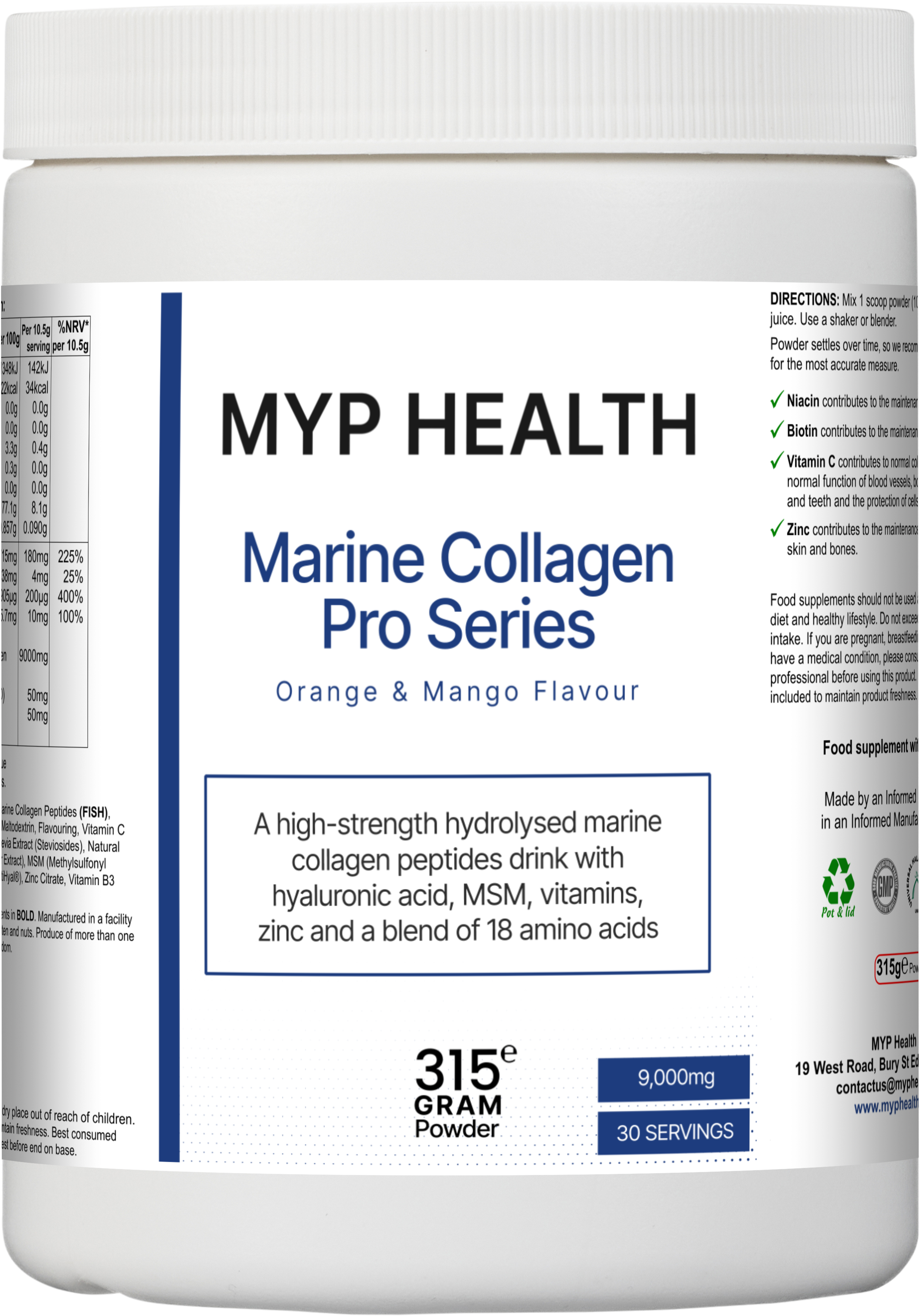 MYP Health Marine Collagen Pro Series