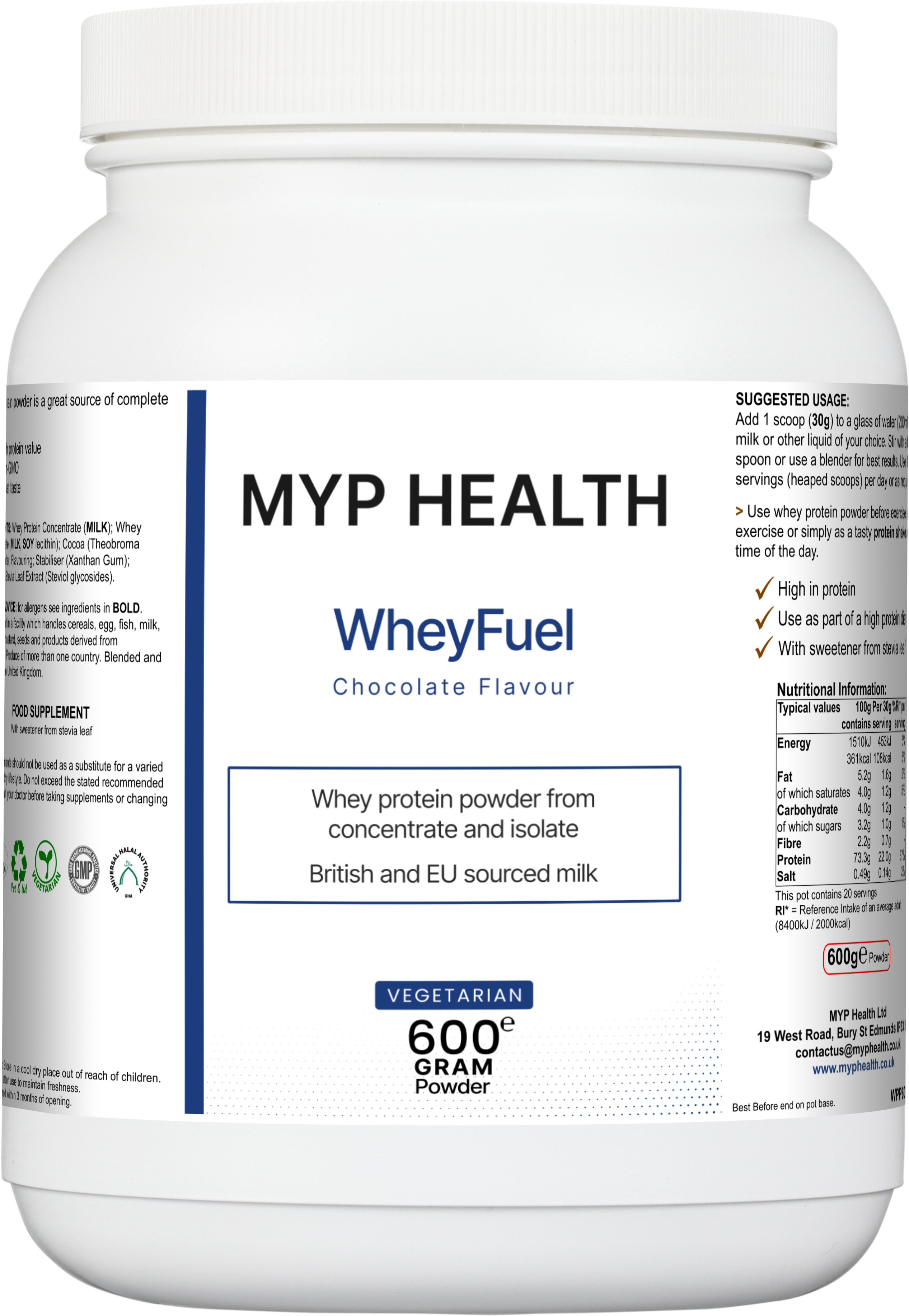 MYP Health WheyFuel Chocolate