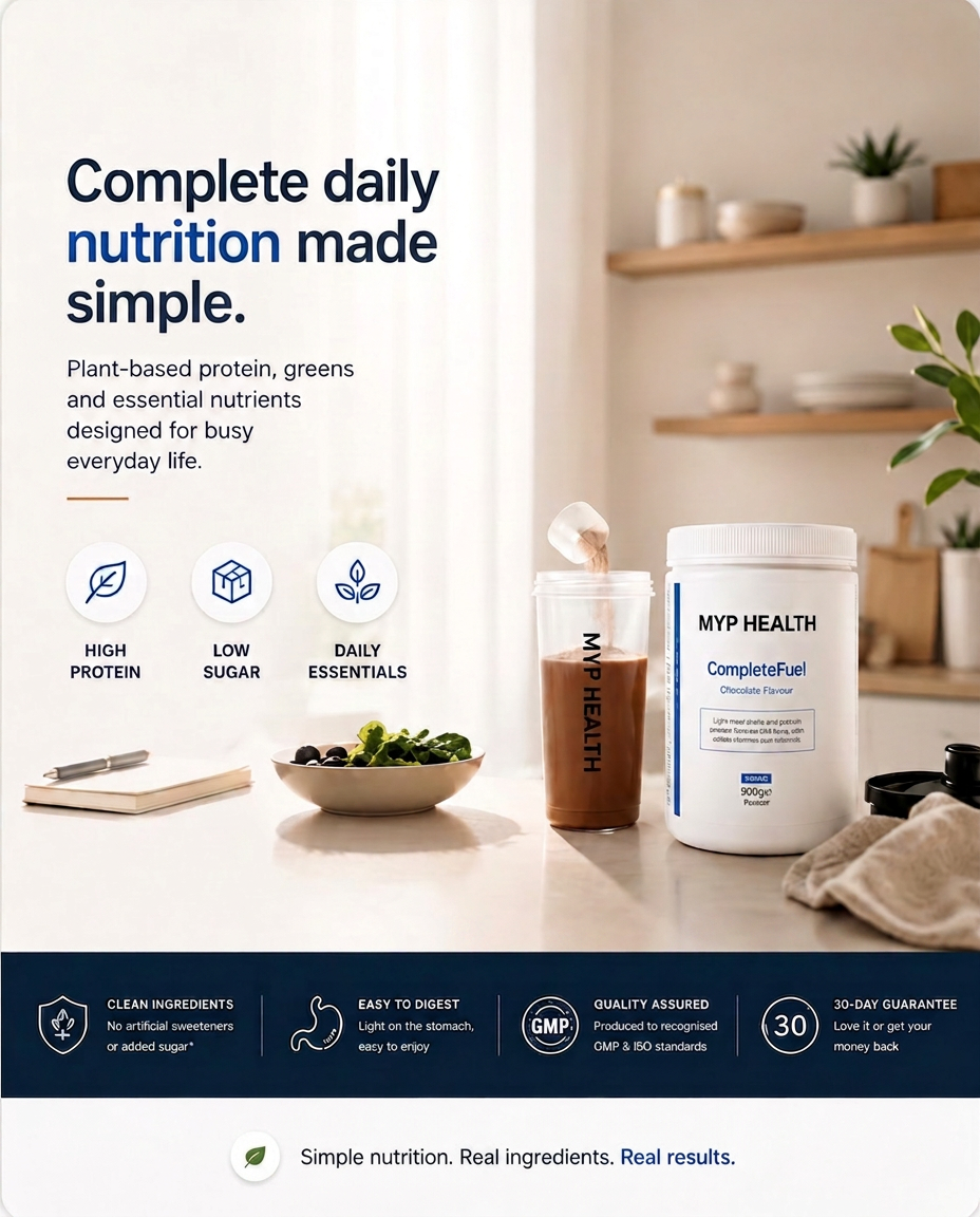 MYP Health — complete daily nutrition in seconds